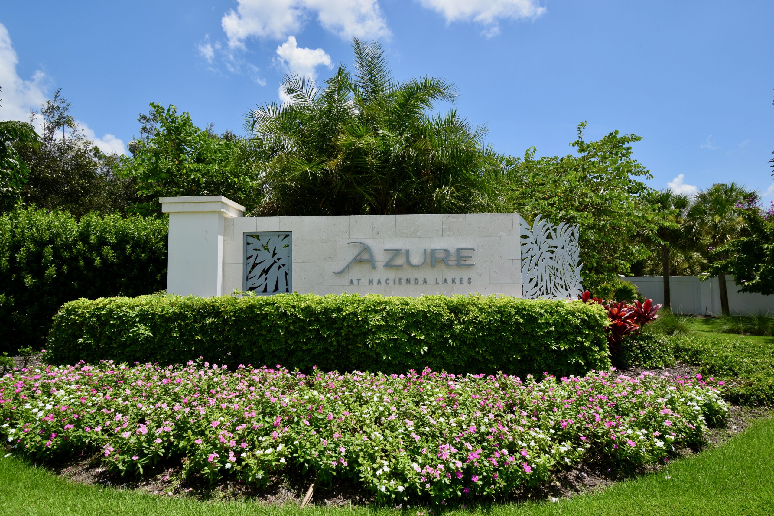 Azure at Hacienda Lakes - Entry Monument Sign