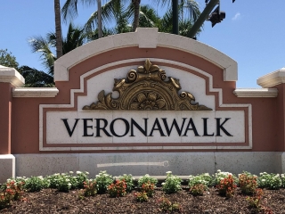 Verona Walk Monument Sign at Entrance