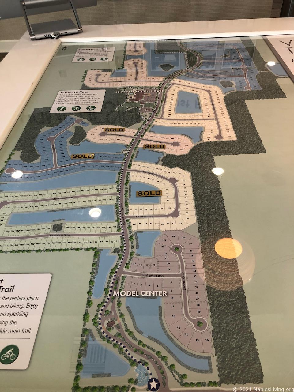 Valencia Trails Model Design Center - Community Map